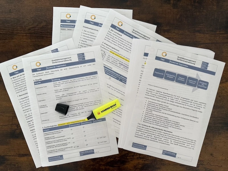 Verfahrensanweisung Leistungsbewertung ISO 9001