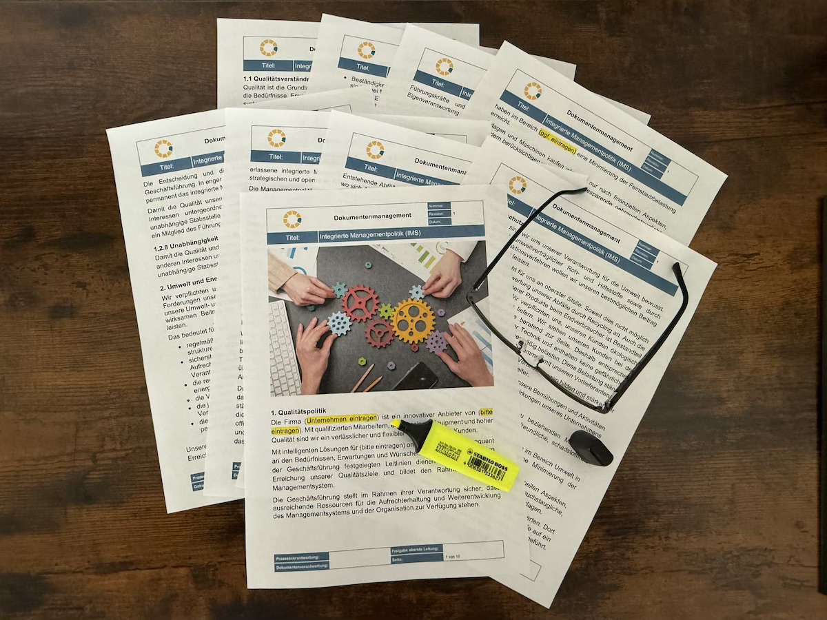 Qualitätspolitik nach ISO 9001, Vorlage Qualitätspolitik, Qualitätspolitik ISO 9001, Muster Qualitätspolitik Word